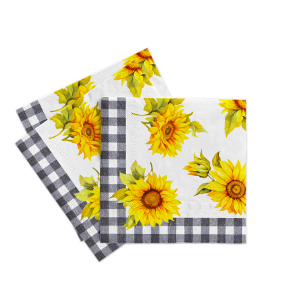 Jesenné obrúsky MANK HIMARI SLNEČNICE tissue 33x33cm 100ks – Obrázok 3