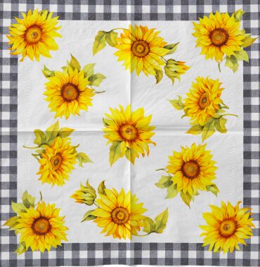 Jesenné obrúsky MANK HIMARI SLNEČNICE tissue 33x33cm 100ks – Obrázok 4