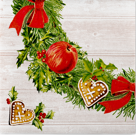 VIANOČNÉ OBRÚSKY MANK ADVENT Linclass 40x40cm 50ks