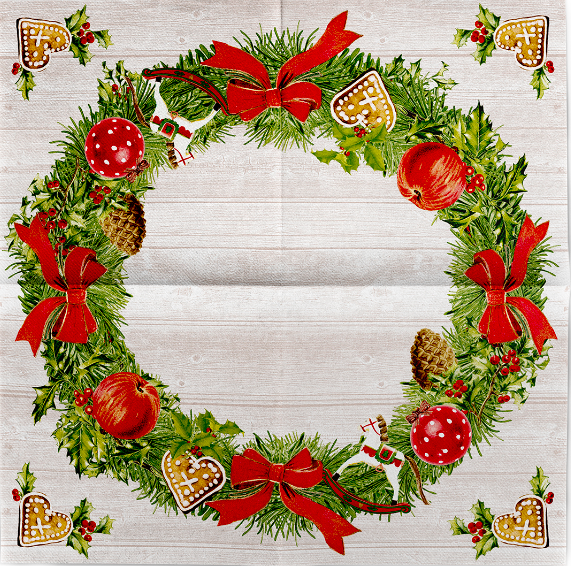 VIANOČNÉ OBRÚSKY MANK ADVENT Linclass 40x40cm 50ks – Obrázok 5