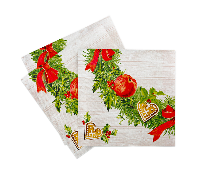 VIANOČNÉ OBRÚSKY MANK ADVENT Linclass 40x40cm 50ks – Obrázok 6